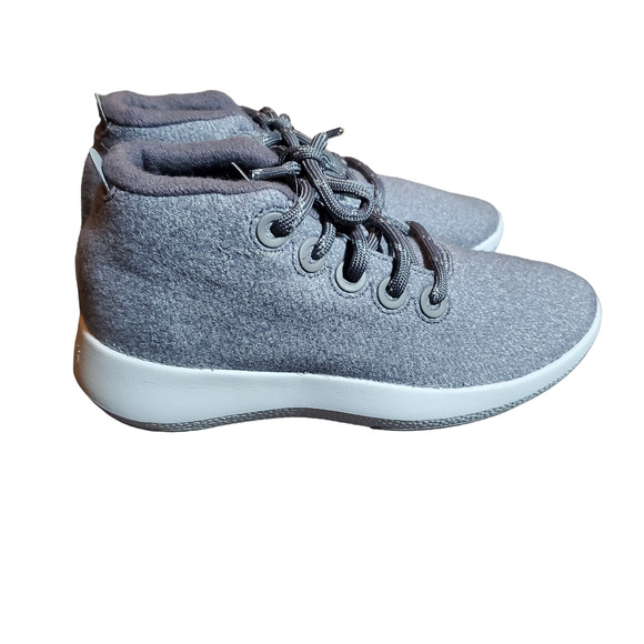 Allbirds Wool Runner-Up Mizzle Medium Grey (Light Grey Sole) Women's 10 High Top - Picture 6 of 10